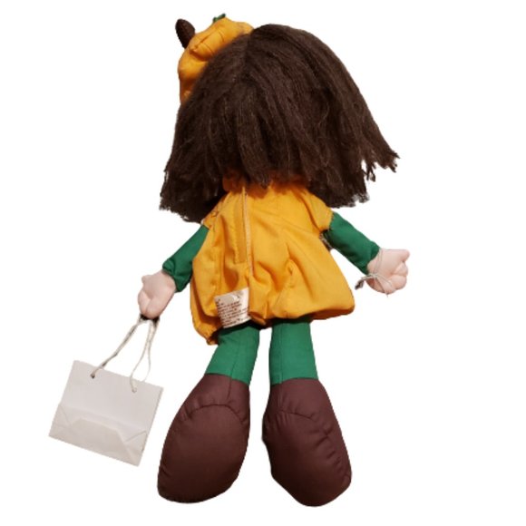 Vintage Applause October Olivie Doll Orange Green Halloween 1987 Brand New NWT - Picture 4 of 11